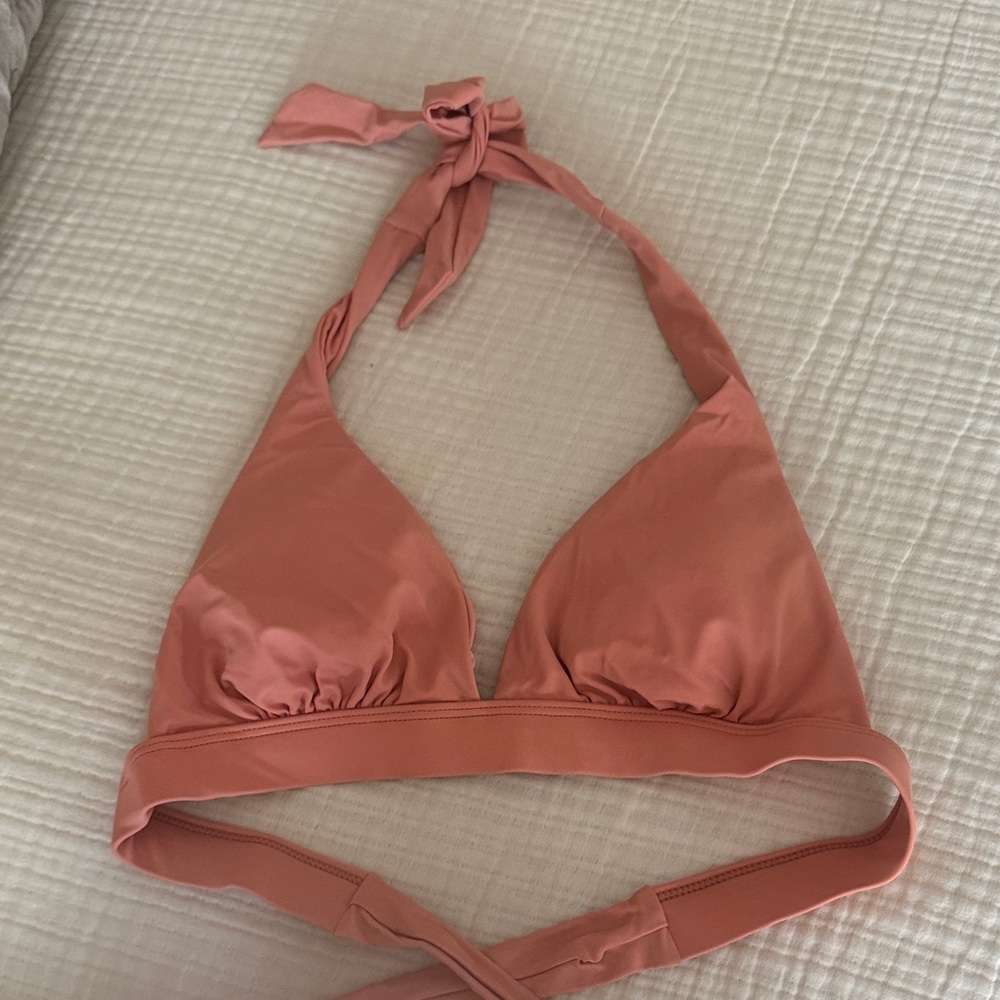 Coral Halter Bikini Top